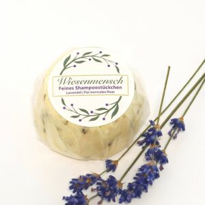 Feines Shampoostückchen "Lavendel" mit Lausitzer Lavendelöl