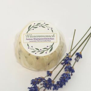 Feines Shampoostückchen "Lavendel" mit Lausitzer Lavendelöl